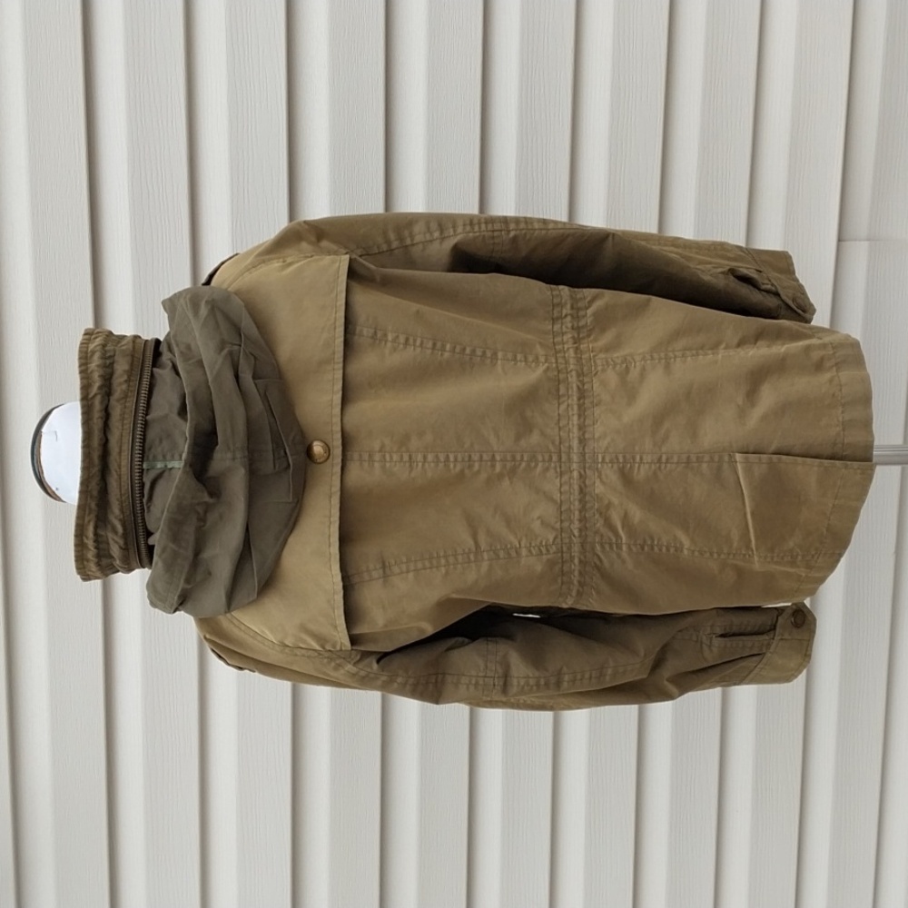 BURBERRY MILITARY GREEN HOODED JACKET ANORAK - Picture 4 of 12